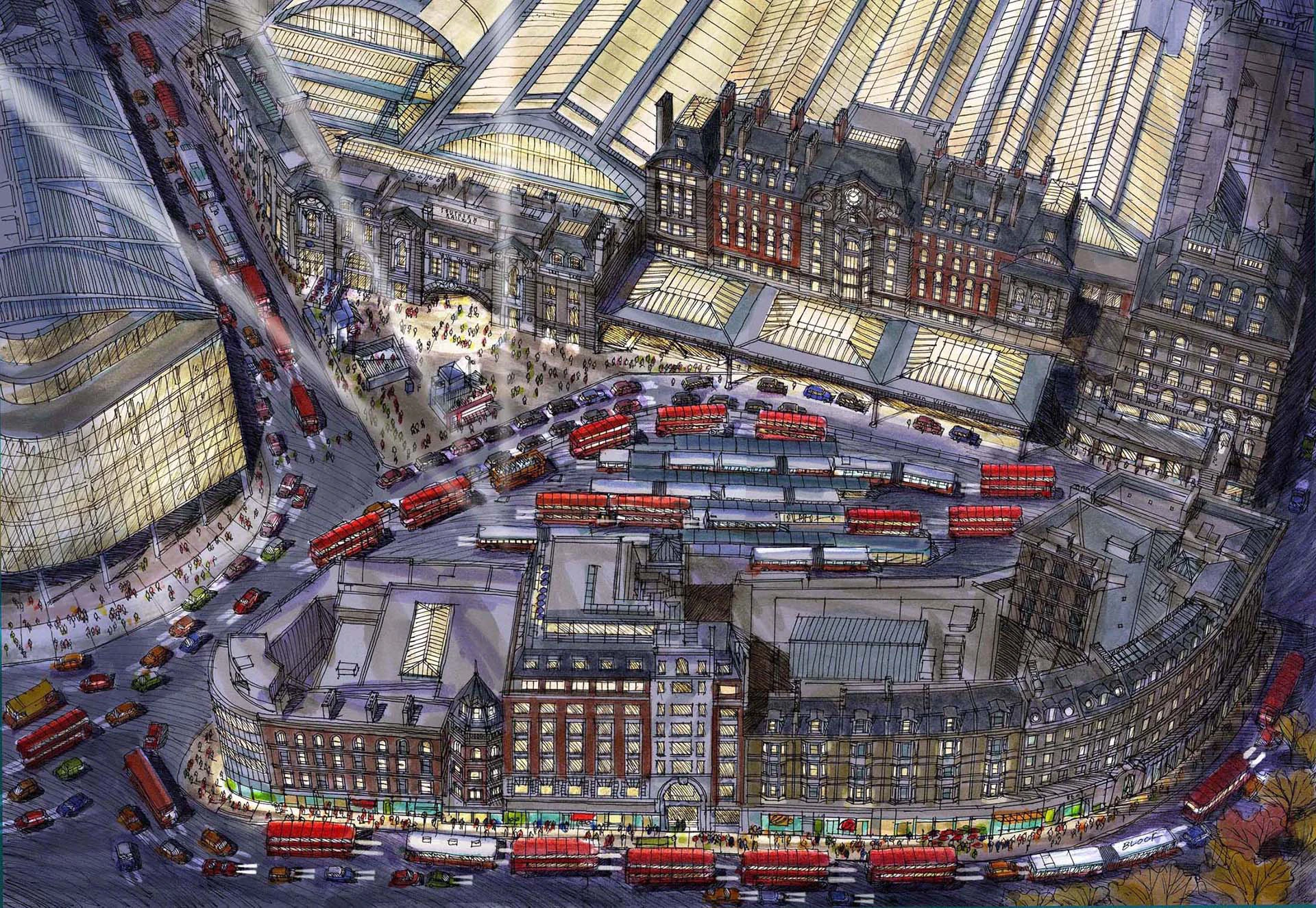 victoria-station-london-drawing-by-william-block